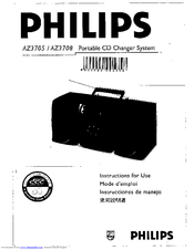 Philips AZ3705/00 Instructions For Use Manual