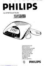 Philips AJ 3740 Instructions For Use Manual