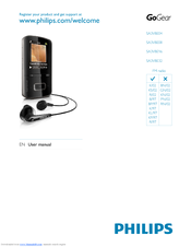 Philips SA3VBE04P/02 User Manual