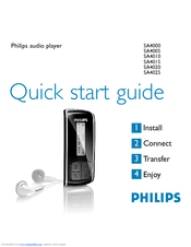 Philips SA4020/02 Quick Start Manual
