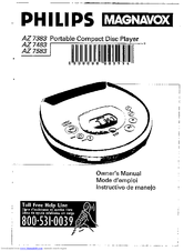 Philips/Magnavox AZ7383/17 Owner's Manual