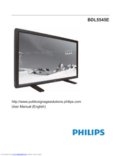 Philips BDL5545E User Manual
