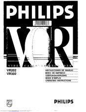 Philips VR202 Operating Instructions Manual
