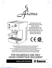Saeco Aroma Operating Instructions Manual