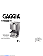 Gaggia Espresso Dose Operating Instructions