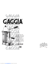 Gaggia Achille Operating Instructions