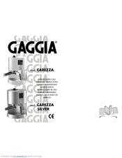 Gaggia CAREZZA SILVER Operating Instructions