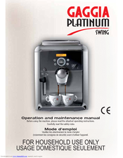 Gaggia 10002514 Operation And Maintenance Manual