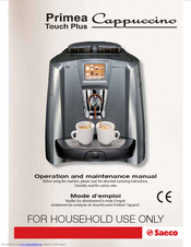 Saeco 10001865 Operating And Maintenance Manual