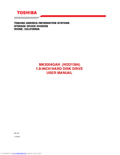Toshiba MK3004GAH User Manual