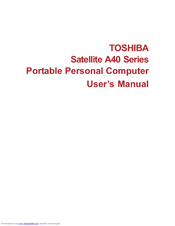 Toshiba A40 Series User Manual