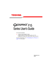 Toshiba Qosmio F15 Series User Manual