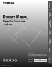 Toshiba 50A10 Owner's Manual