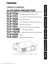 Toshiba TLP-T520E Owner's Manual