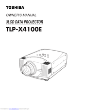 Toshiba TLP-X4100E Owner's Manual