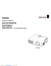 Toshiba TLP781U Owner's Manual