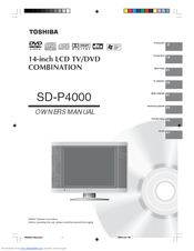 Toshiba SD-P4000 Owner's Manual