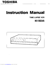 Toshiba KV-5024A Instruction Manual