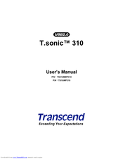 Transcend Tsonic 310 1GB User Manual