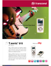 Transcend T.sonic 615 Brochure & Specs