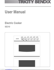 Tricity Bendix SE310 User Manual