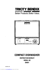 Tricity Bendix DH041 Instruction Booklet