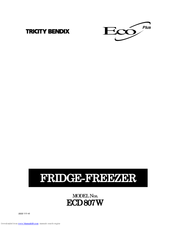 Tricity Bendix ECD 807 W Eco Plus Owner's Manual
