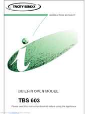 Tricity Bendix TBS 603 Instruction Booklet