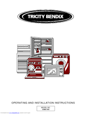 Tricity Bendix CSIE 510 Operating And Installation Instructions