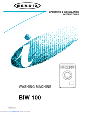 Bendix BIW 100 Operating & Installation Instruction