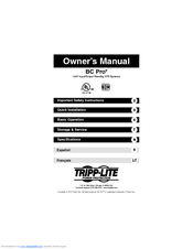 Tripp Lite BCPRO1050 Owner's Manual