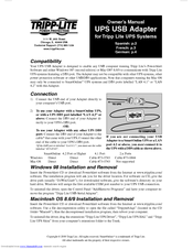Tripp Lite UPS USB Adapter Owner's Manual