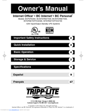 Tripp Lite Internet Office INTERNETOFFICE500 Owner's Manual