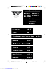 Tripp Lite APS 2012 INT Owner's Manual