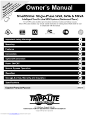 Tripp Lite SmartOnline SU10KRT3U Owner's Manual
