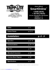 Tripp Lite SmartOnline SU10K Owner's Manual