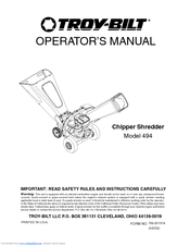 Troy-Bilt 494 Operator's Manual
