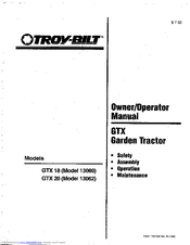 Troy-Bilt 13060 Owner's/Operator's Manual