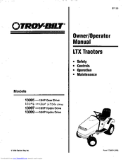 Troy-Bilt 13099 Owner's/Operator's Manual