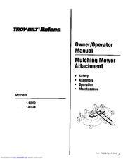 Troy-Bilt 14049 Owner's/Operator's Manual