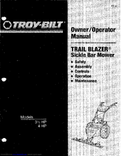 Troy-Bilt Trail Blazer 3 1/2 HP Owner's/Operator's Manual