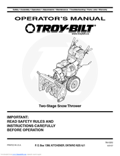 Troy-Bilt 31AE6GLF501 Operator's Manual
