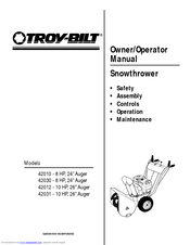 Troy-Bilt 42031 Owner's/Operator's Manual