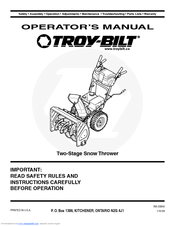 Troy-Bilt 31AE6FFF Operator's Manual