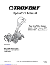 Troy-Bilt 643D Operator's Manual
