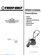 Troy-Bilt 52070 Owner's Manual