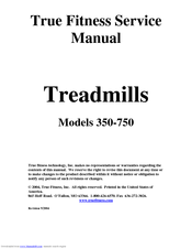 True Fitness 350-750 Service Manual