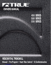 True Fitness 500 CI Owner's Manual