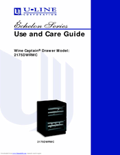 U-Line Wine Captain 2175DWRWC Use And Care Manual