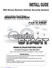 Ultra Start 600 Series Install Manual